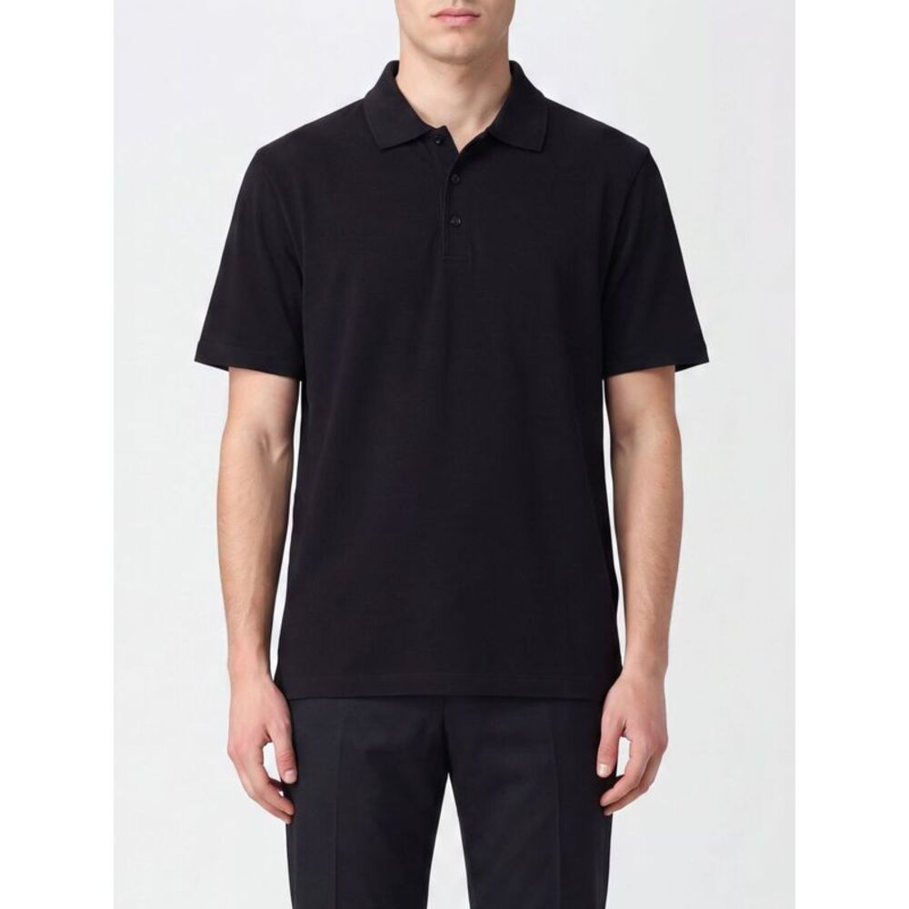 Herno Short-Sleeved Cotton Polo Shirt With Classic Three-Button Collar